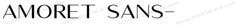 Amoret Sans字体转换